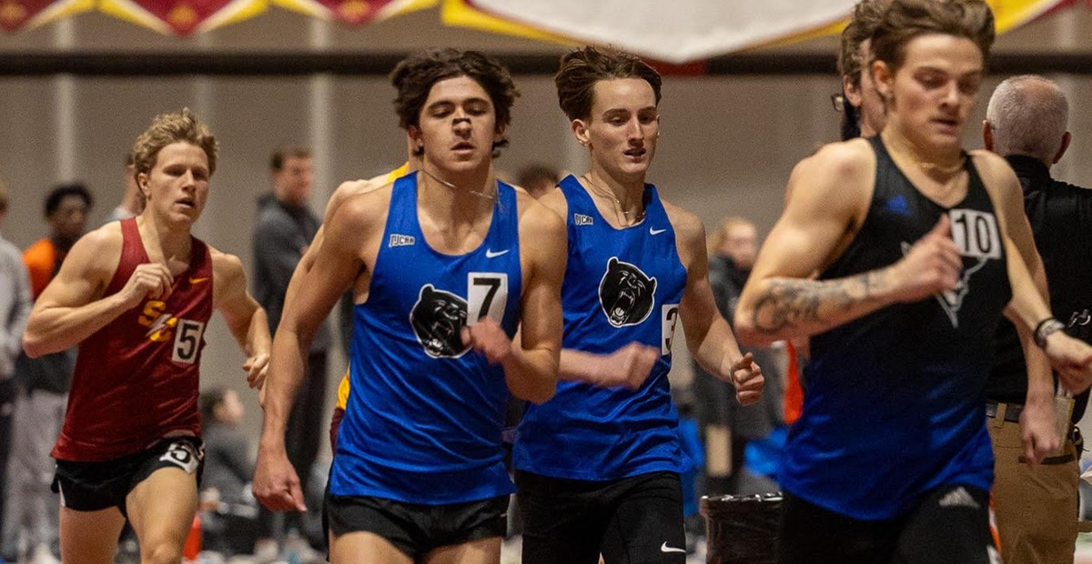 DMACC men's track & field team runs in two events
