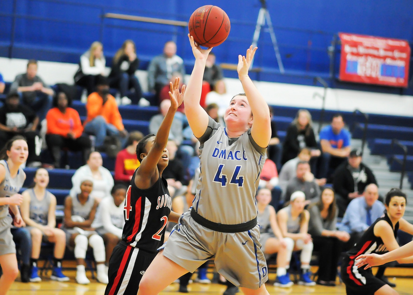 Alee Ira goes up for shot